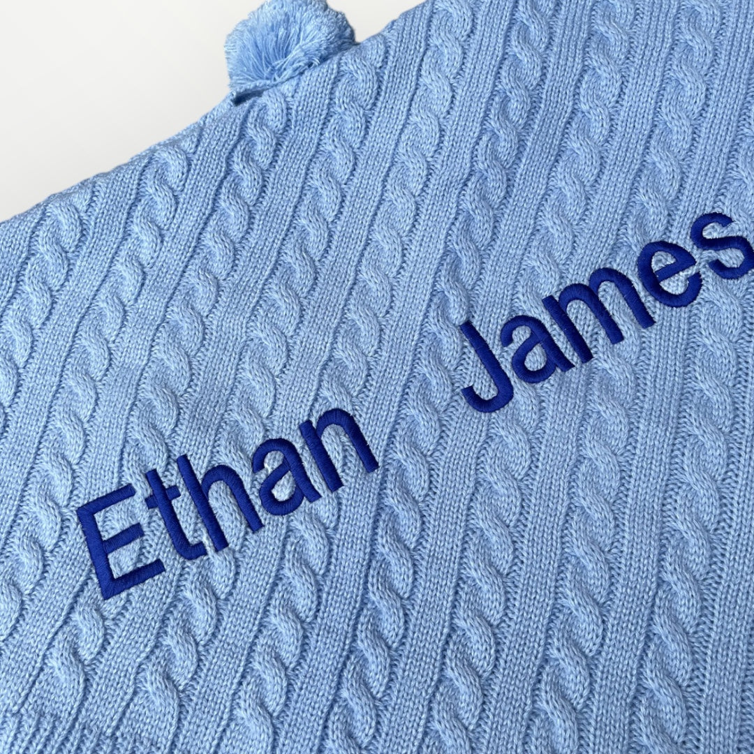 Luxury Personalised Baby Blanket