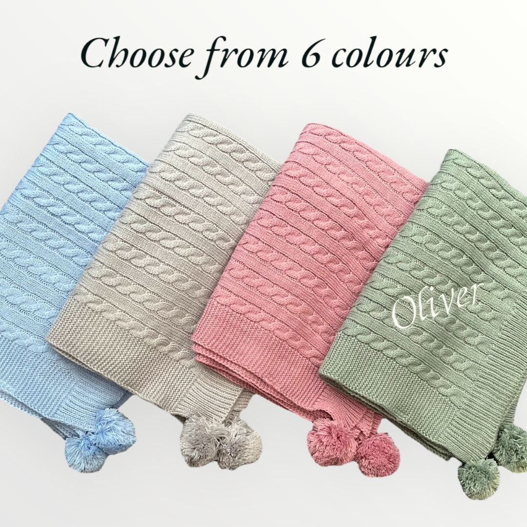 Luxury Personalised Baby Blanket