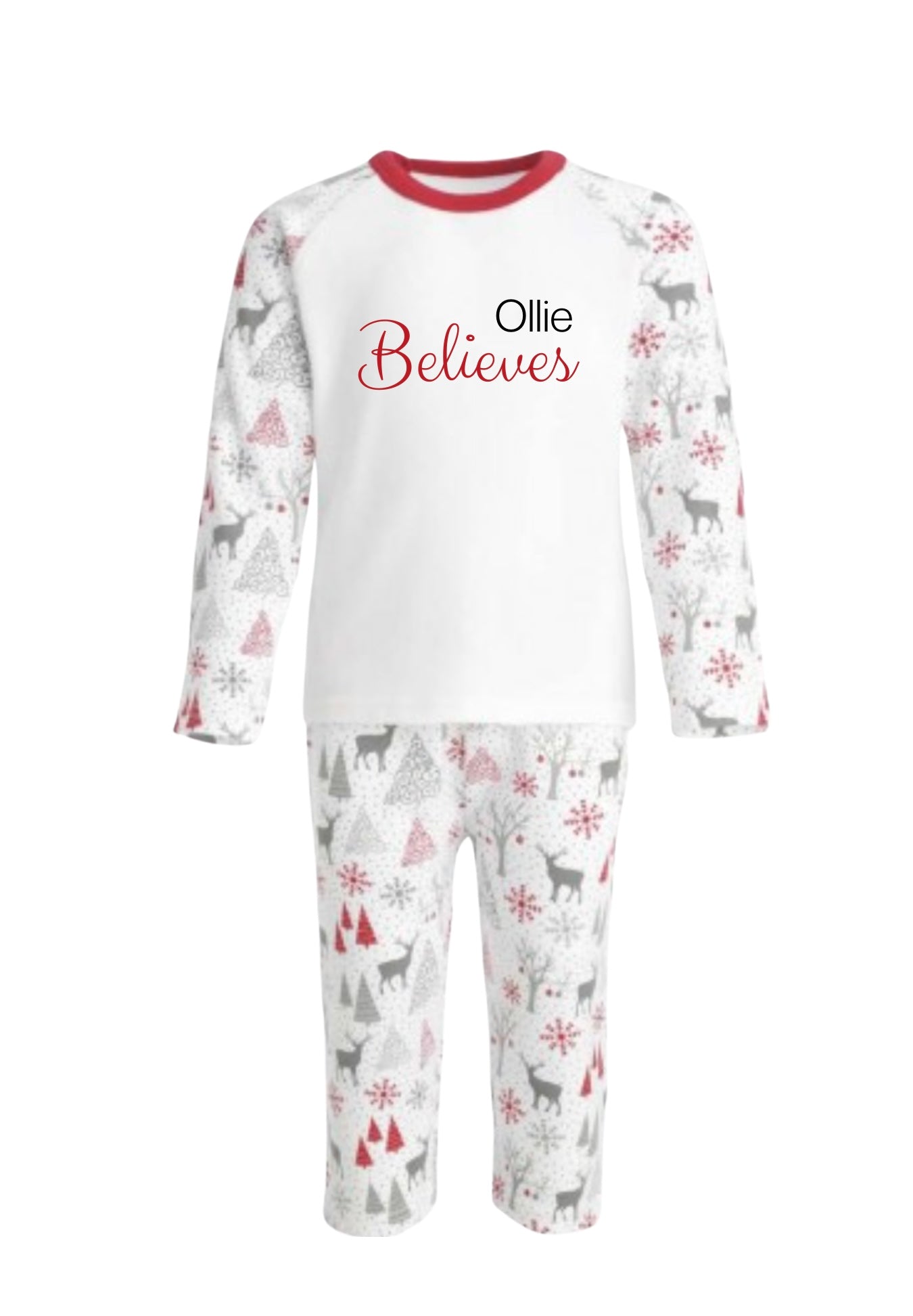 Family Believes Collection - CHILDREN Reindeer Family Matching PJ’s