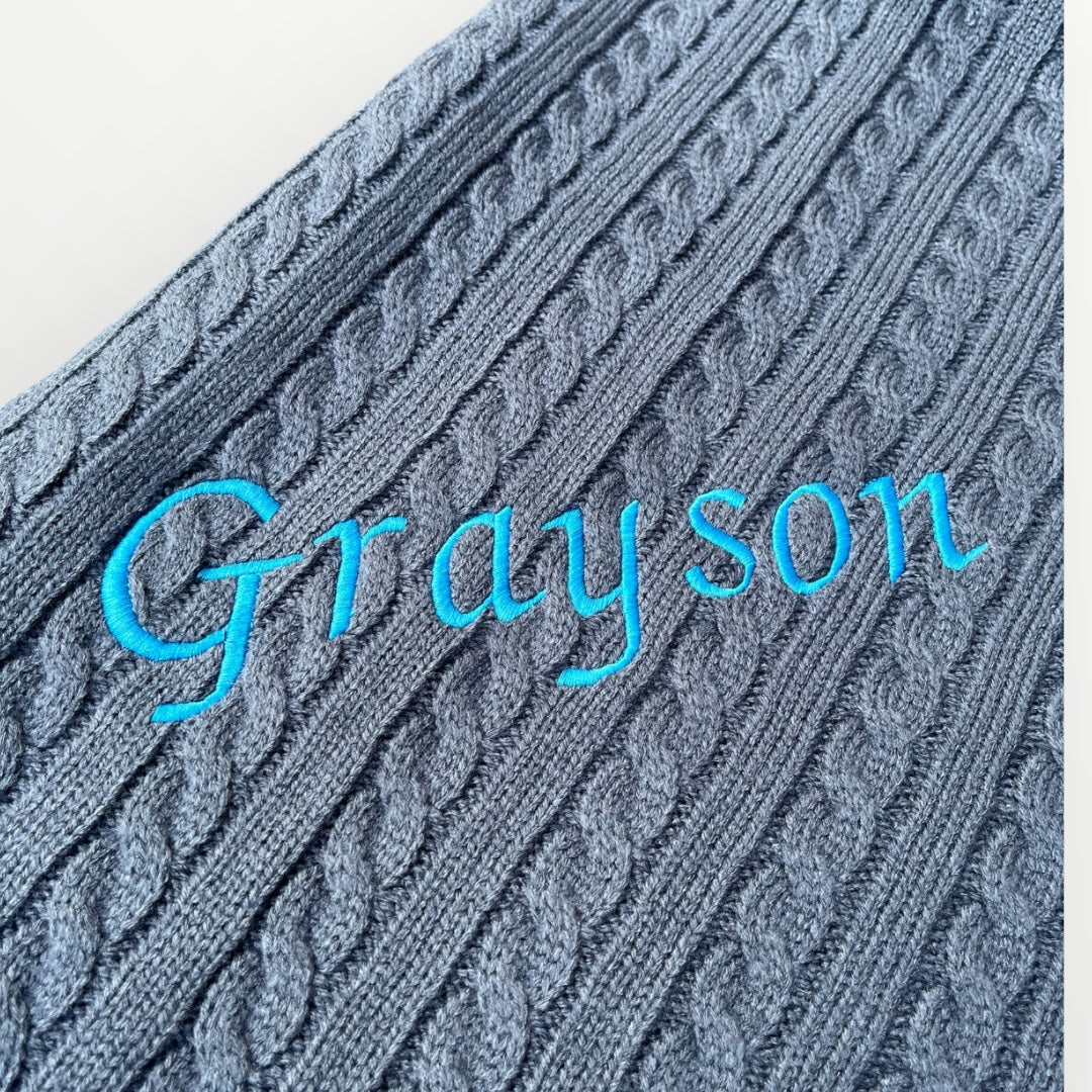 Luxury Personalised Baby Blanket