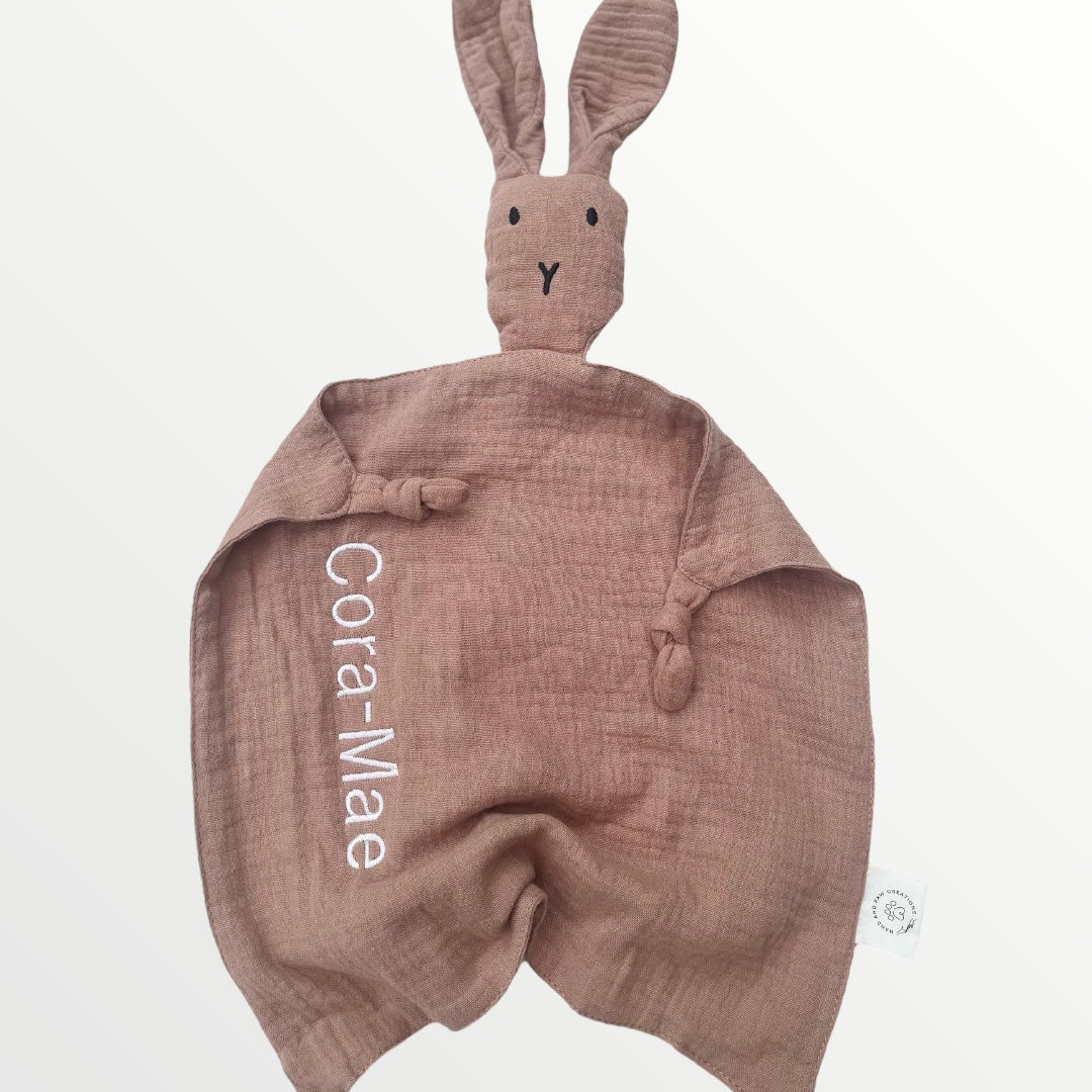Rabbit Baby Comforter With Embroidered Name
