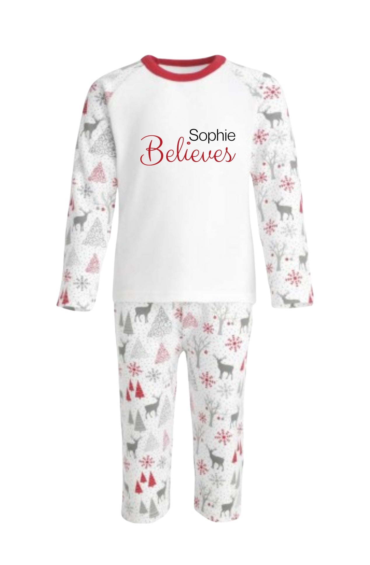 Family Believes Collection - CHILDREN Reindeer Family Matching PJ’s