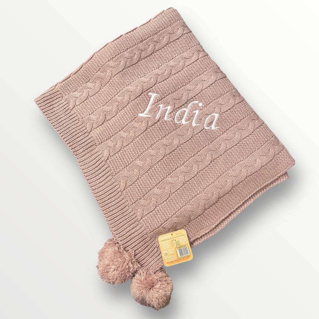 Luxury Personalised Baby Blanket