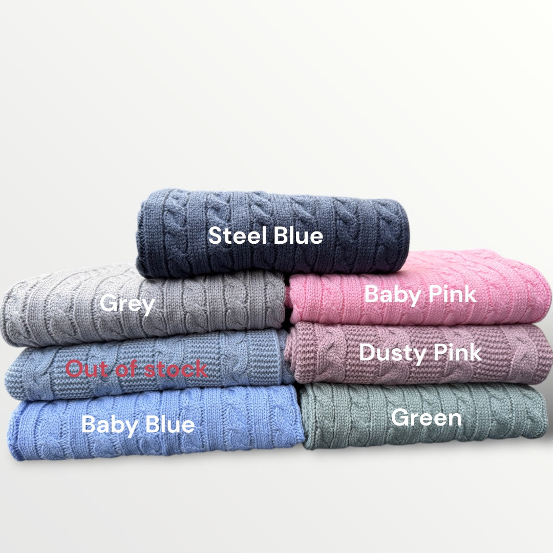 Personalised Luxury Knitted Blanket
