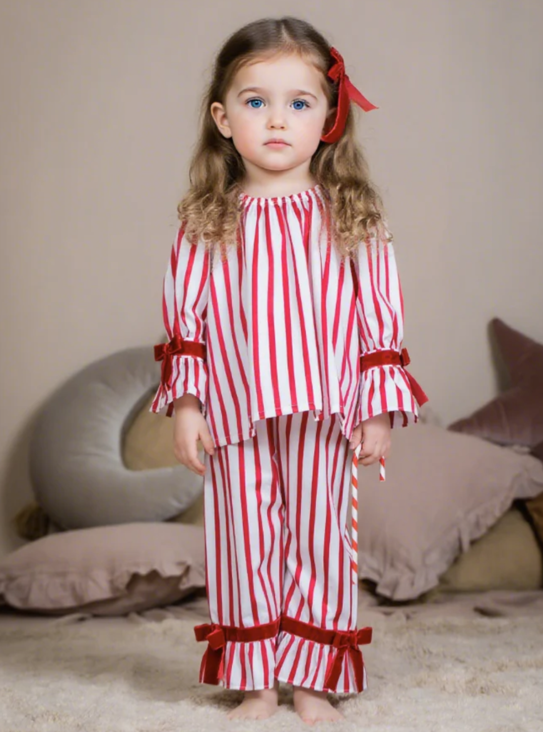 Christmas Candy Cane Collection PJ's: Personalised Name