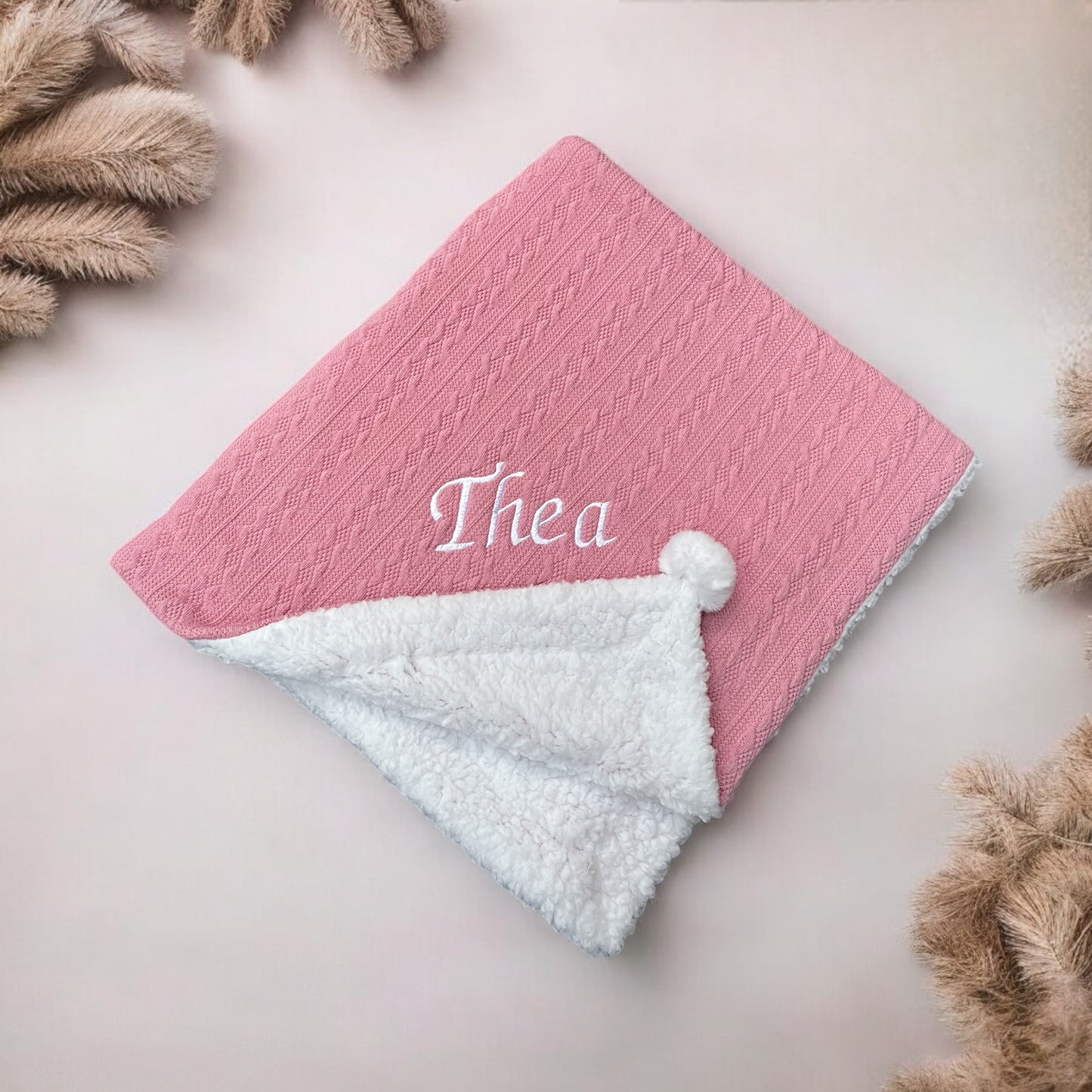 Personalised Luxury Fleece Baby Blanket
