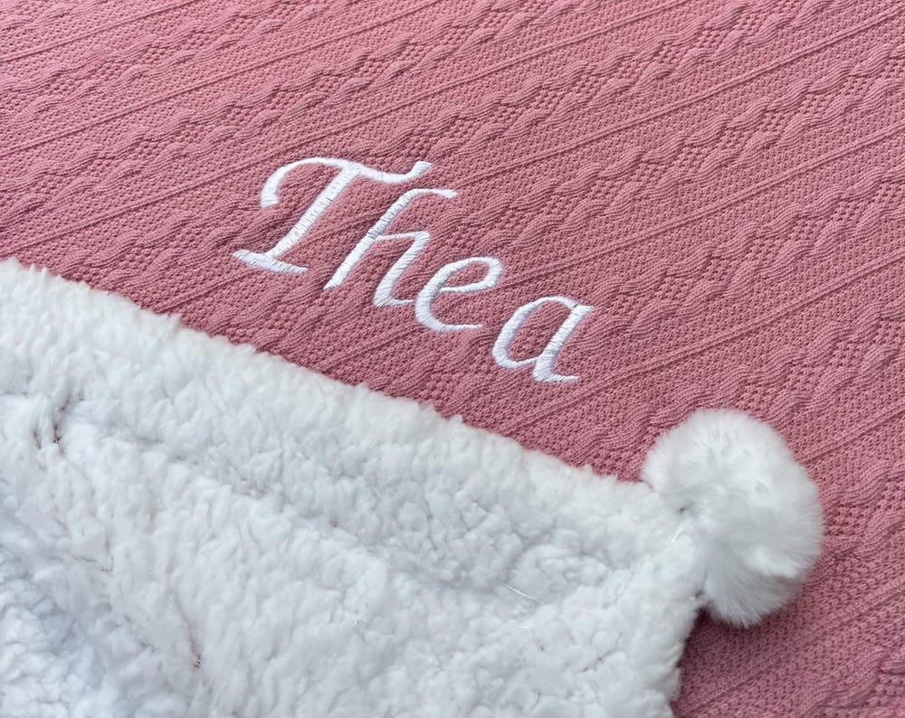 Personalised Luxury Fleece Baby Blanket