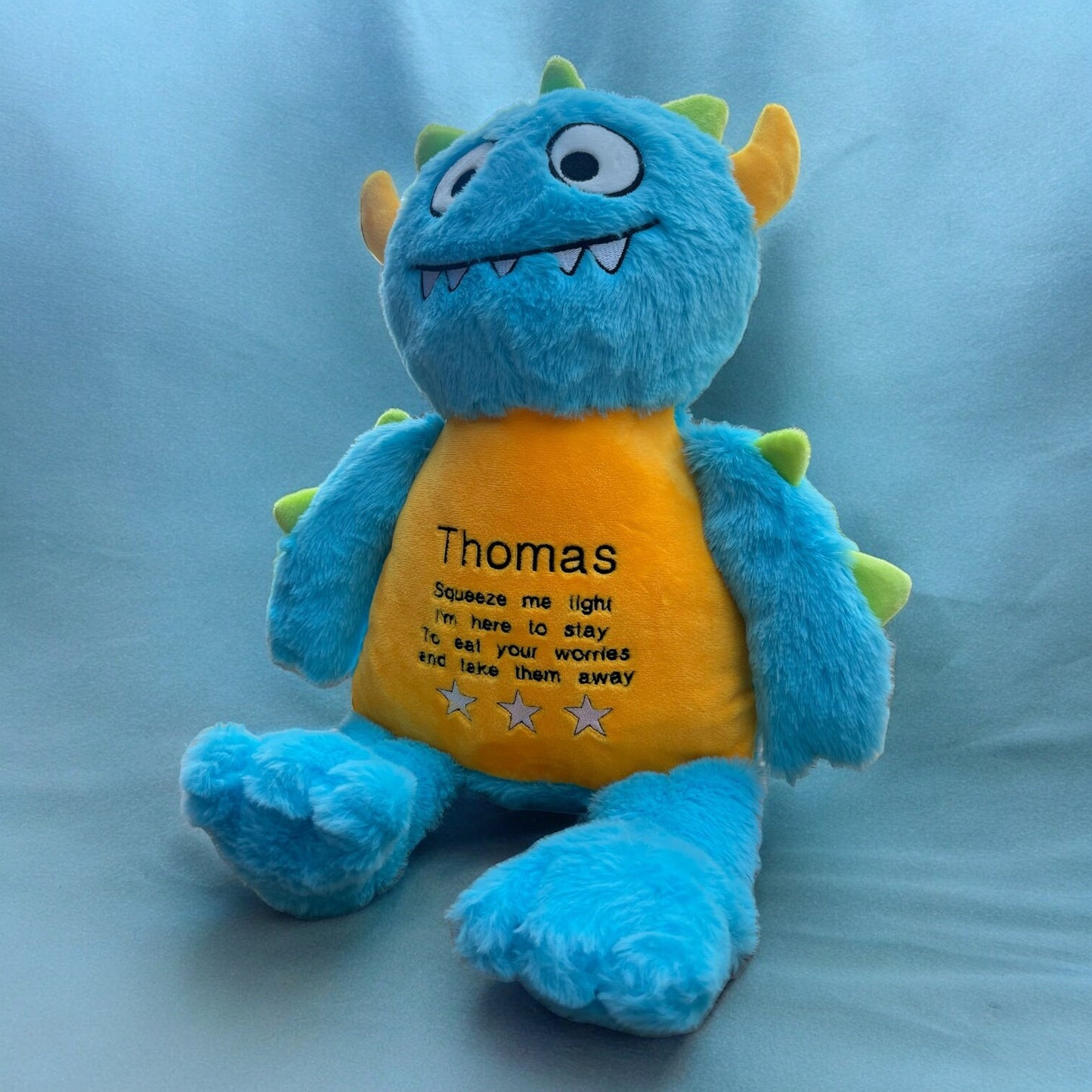 Teddy Bear | Personalised Teddy| Embroidered Teddy| Worry Monster | Embroidered Gift | New Baby Gift | Keepsake