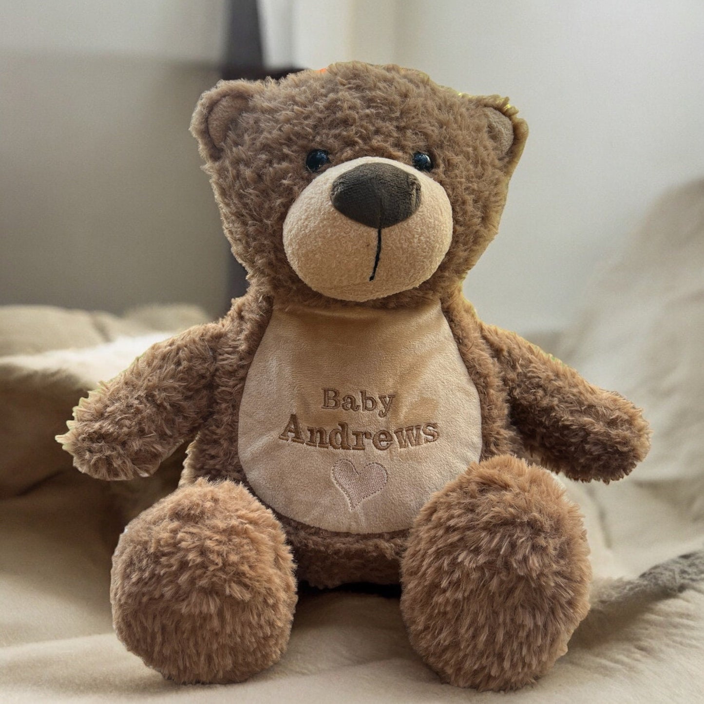 Teddy Bear | Personalised Teddy |Embroidered Teddy | Embroidered Gift | New Baby Gift | Large Teddy| Keepsake