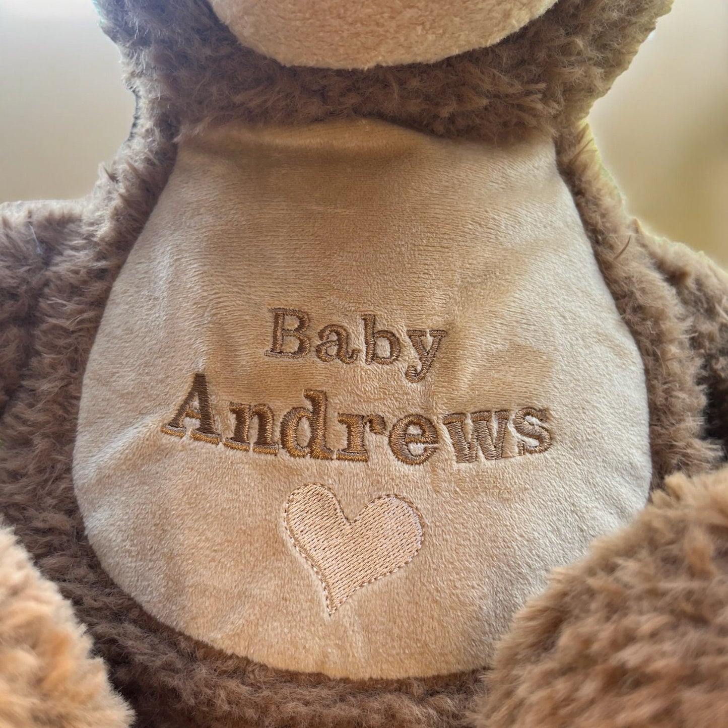Teddy Bear | Personalised Teddy |Embroidered Teddy | Embroidered Gift | New Baby Gift | Large Teddy| Keepsake