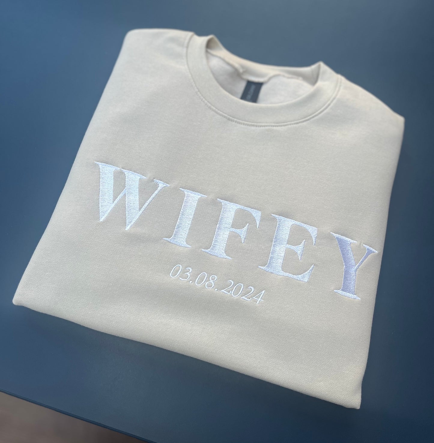 Personalised Wifey Sweatshirt | Wife Sweatshirt | Wife Gift | Wifey Jumper | Wifey Sweater | Wedding Gift | Bridal Gift