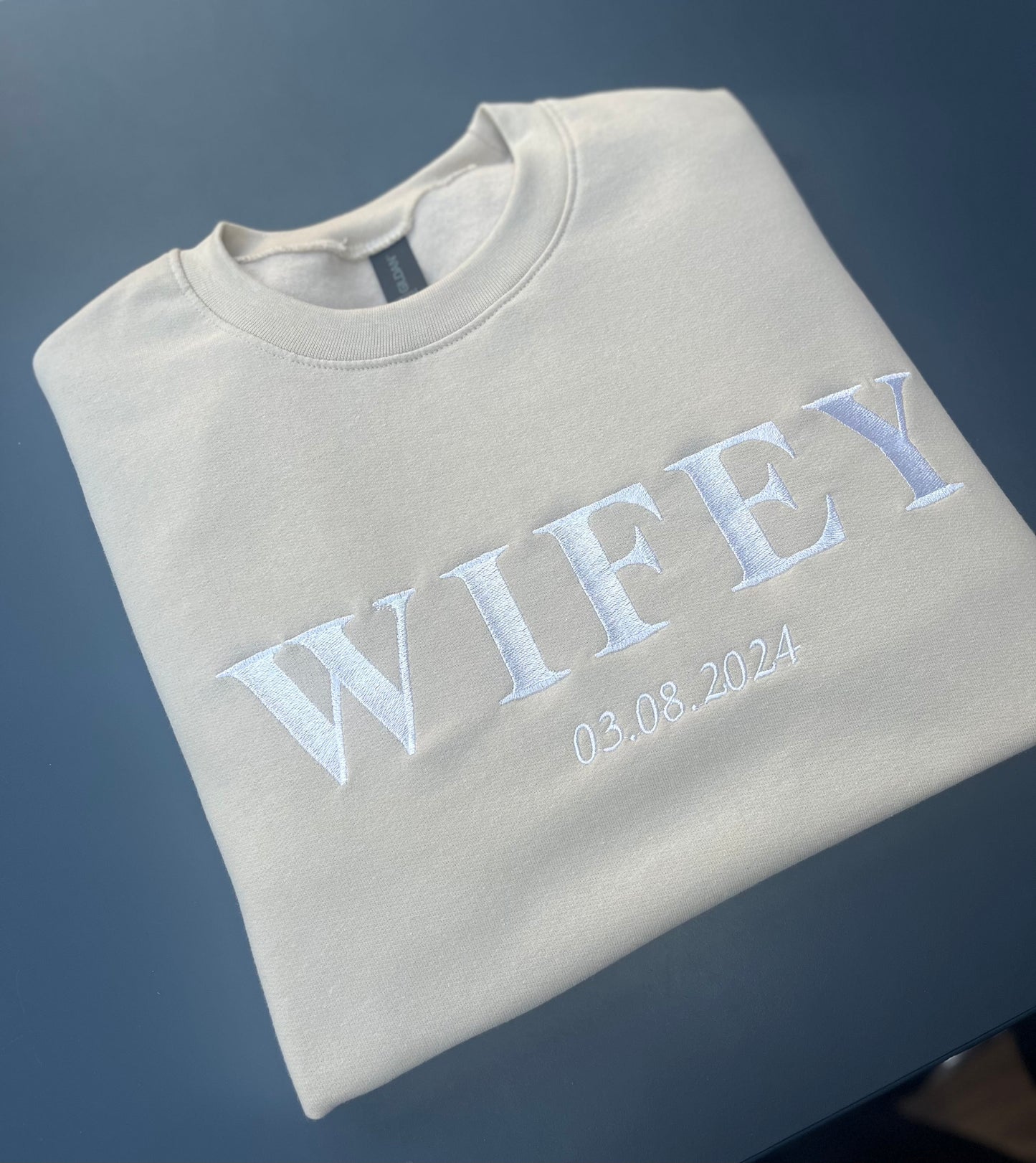 Personalised Wifey Sweatshirt | Wife Sweatshirt | Wife Gift | Wifey Jumper | Wifey Sweater | Wedding Gift | Bridal Gift