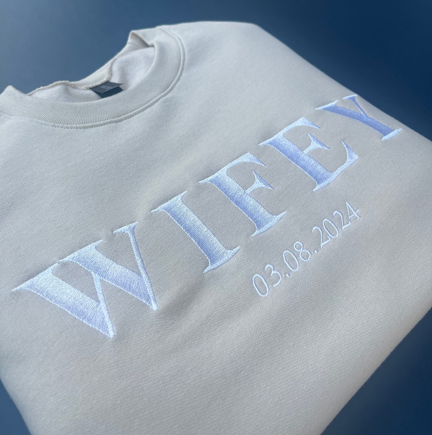 Personalised Wifey Sweatshirt | Wife Sweatshirt | Wife Gift | Wifey Jumper | Wifey Sweater | Wedding Gift | Bridal Gift