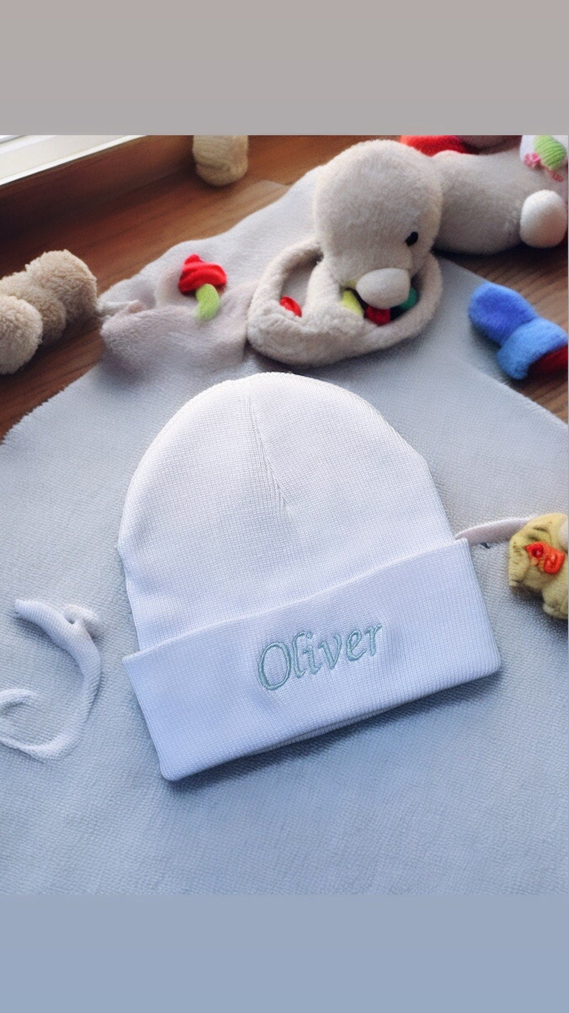 Personalised Baby Hat | Newborn Hat | Baby Beanie | Personalised Hat | Embroidered hat | Newborn Gift | Baby Shower | Keepsake
