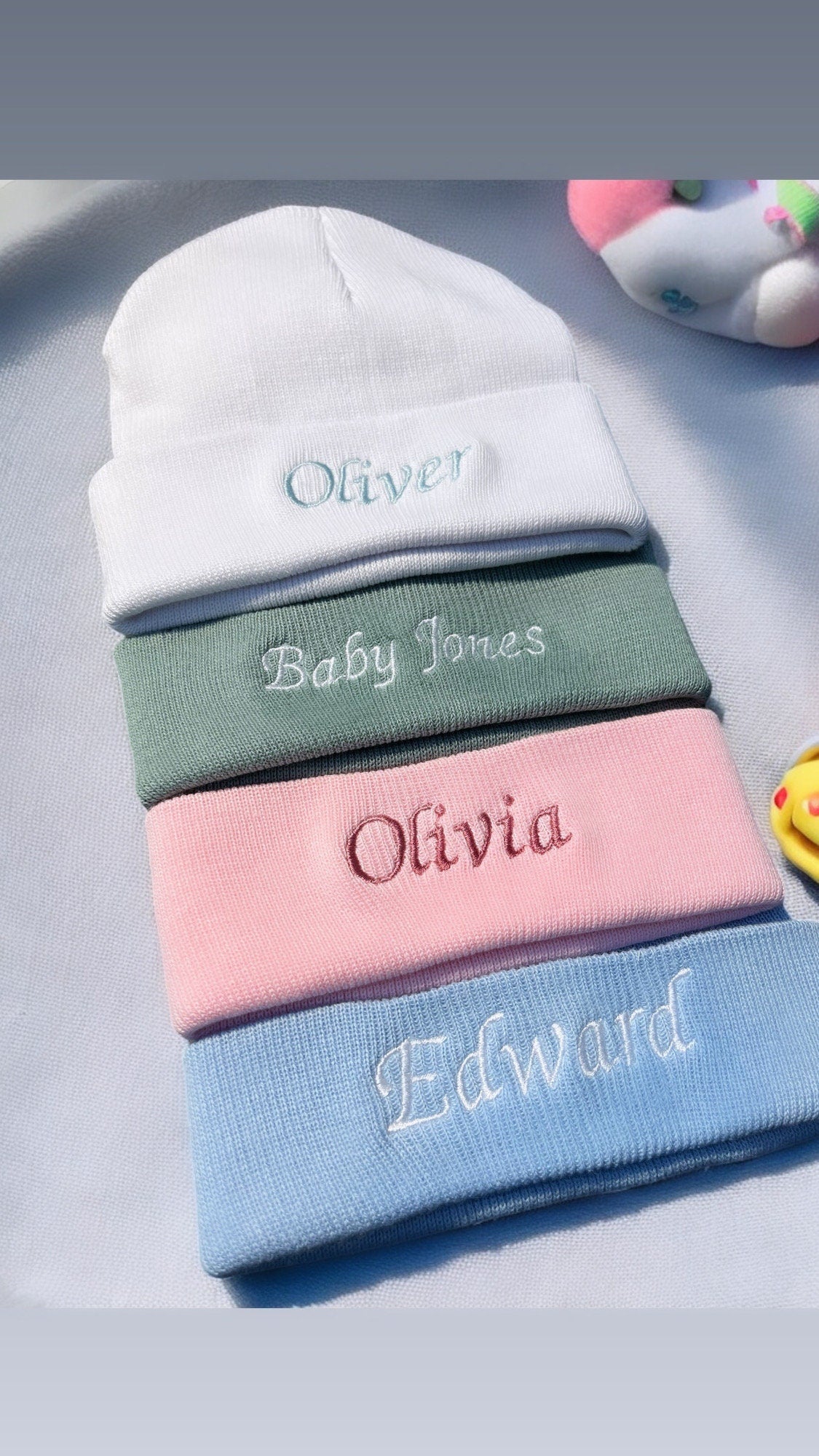 Personalised Baby Hat | Newborn Hat | Baby Beanie | Personalised Hat | Embroidered hat | Newborn Gift | Baby Shower | Keepsake