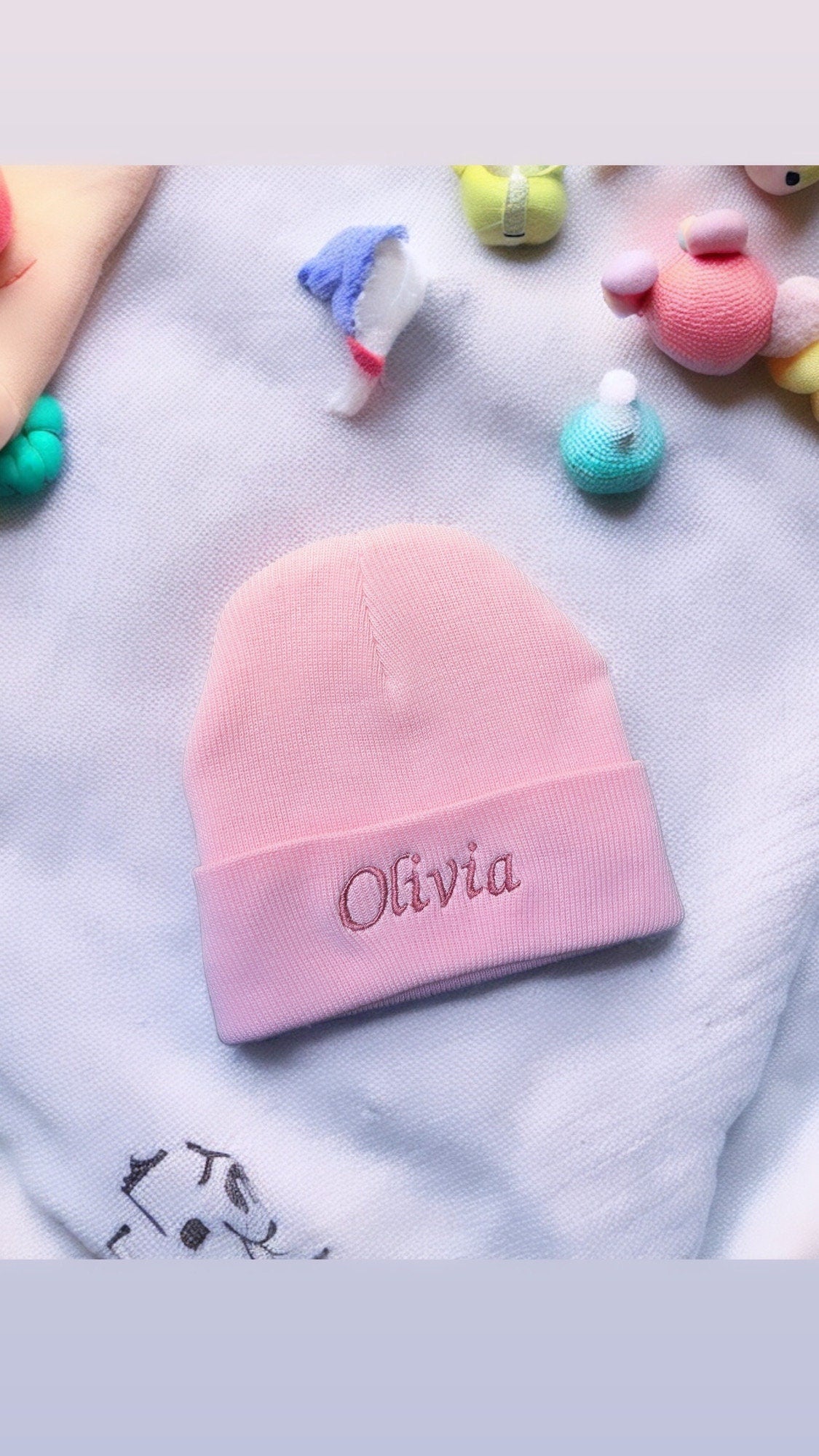 Personalised Baby Hat | Newborn Hat | Baby Beanie | Personalised Hat | Embroidered hat | Newborn Gift | Baby Shower | Keepsake