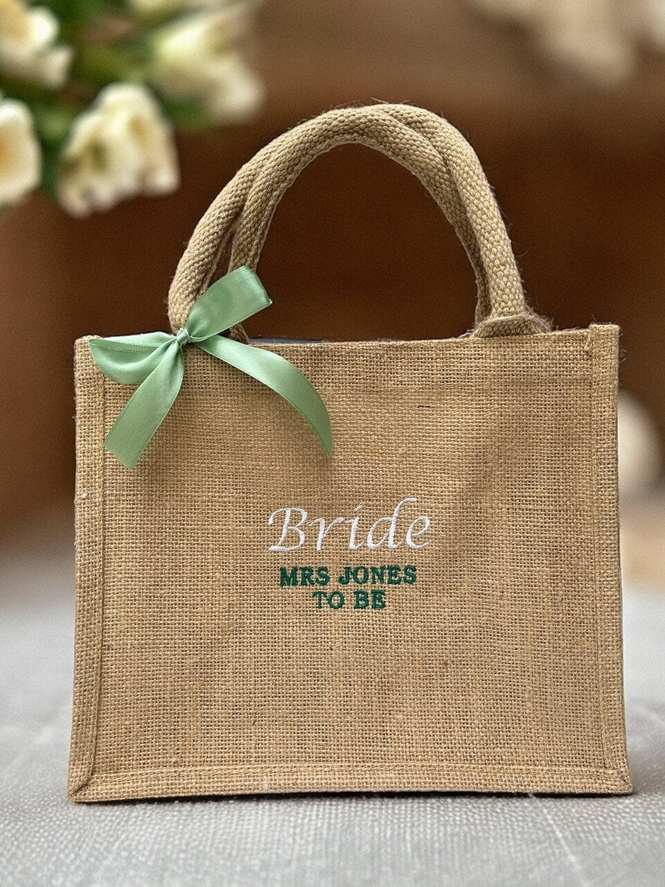 Personalised Gift Bag | Wedding Gift Bag | Bridesmaid Gift Bag | Embroidered Tote Bags | Wedding favour