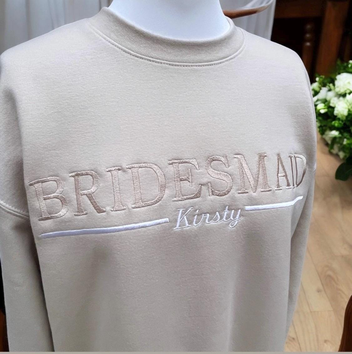 Bridesmaid Jumper | Bride | Maid of Honour | Bridal Party Gift | Hen Party | Wedding Gift | Bridal Sweater