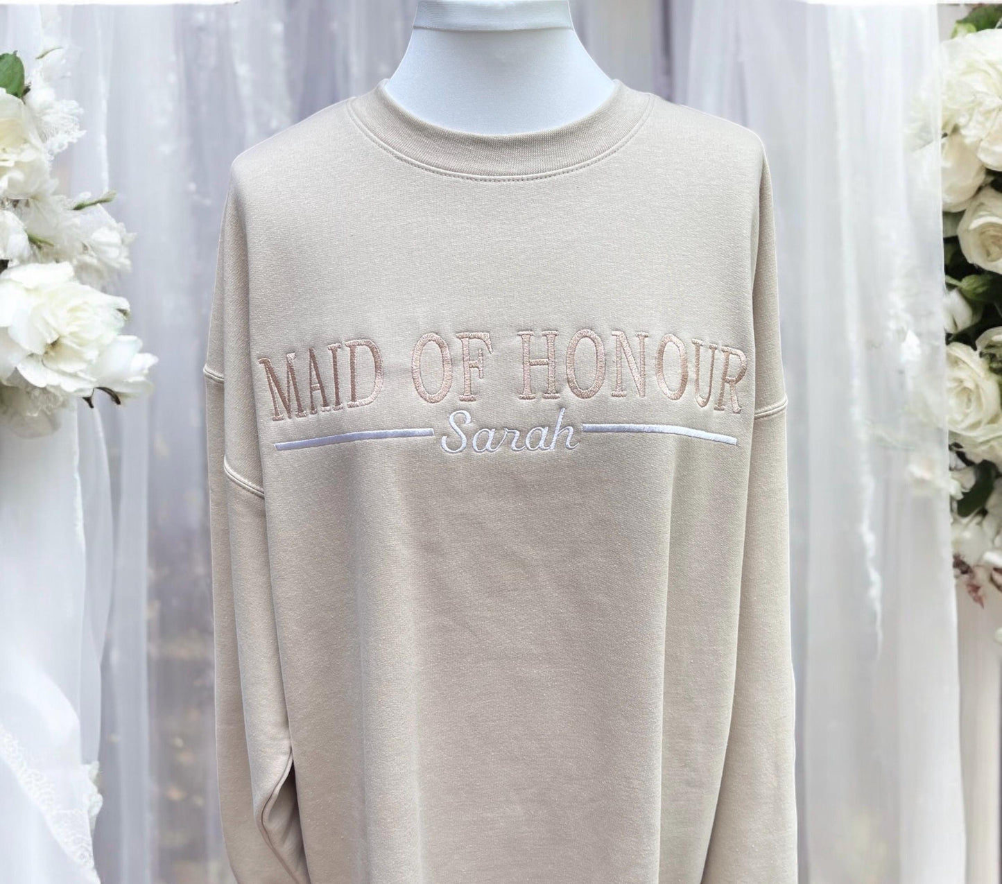 Maid of Honour Jumper | Bride | Bridesmaid | Bridal Party Gift | Hen Party | Wedding Gift | Bridal Sweater | Personalised Wedding Jumper