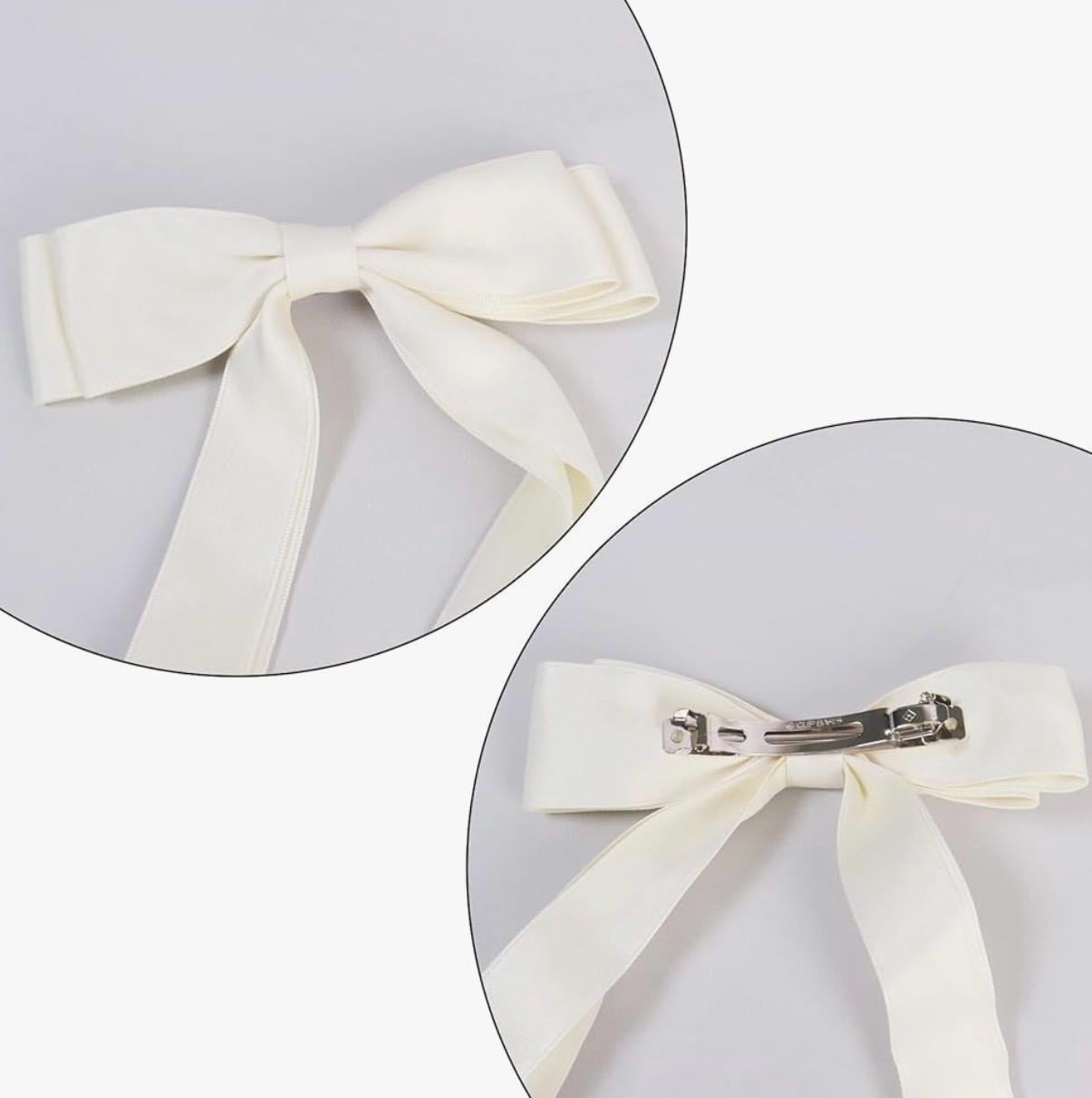Personalised Bridal Bow | Embroidered Hair Bow | Wedding Bow | Wedding Gift | Custom Bow | Bride Hair Bow | Keepsake