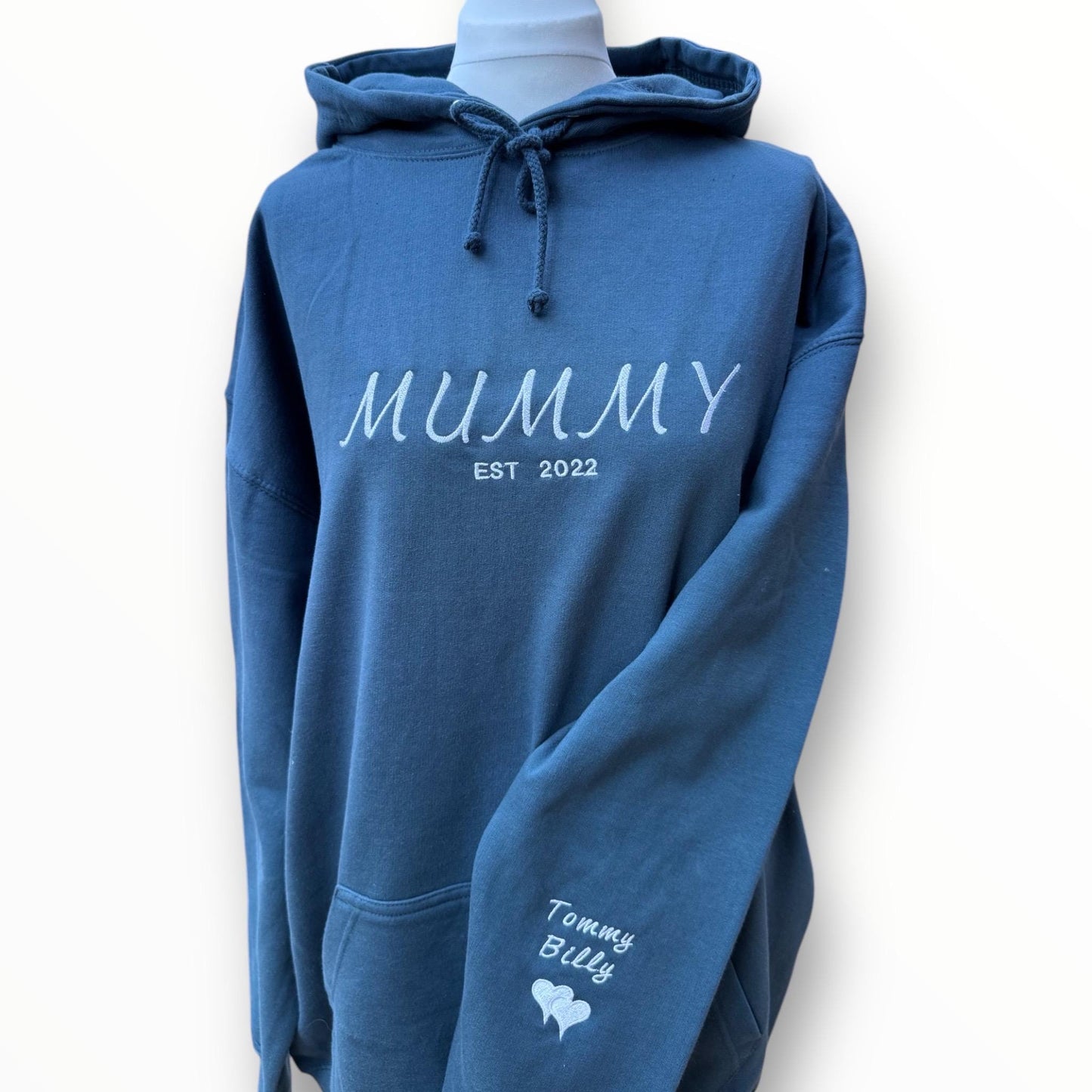 Mummy Hoodie with Childrens Names on Sleeve | Peronalised Jumper | Mummy Hoodie | Mum Hoodie | Mothers Day Gift |