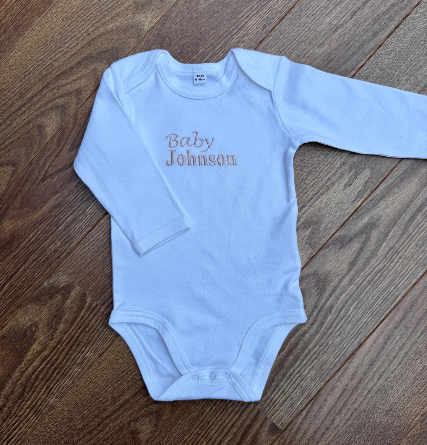 Personalised Baby Bodysuit | Cotton Babysuit | Coming Home Outfit | Baby Outfit | New Baby Gift | Baby Announcement
