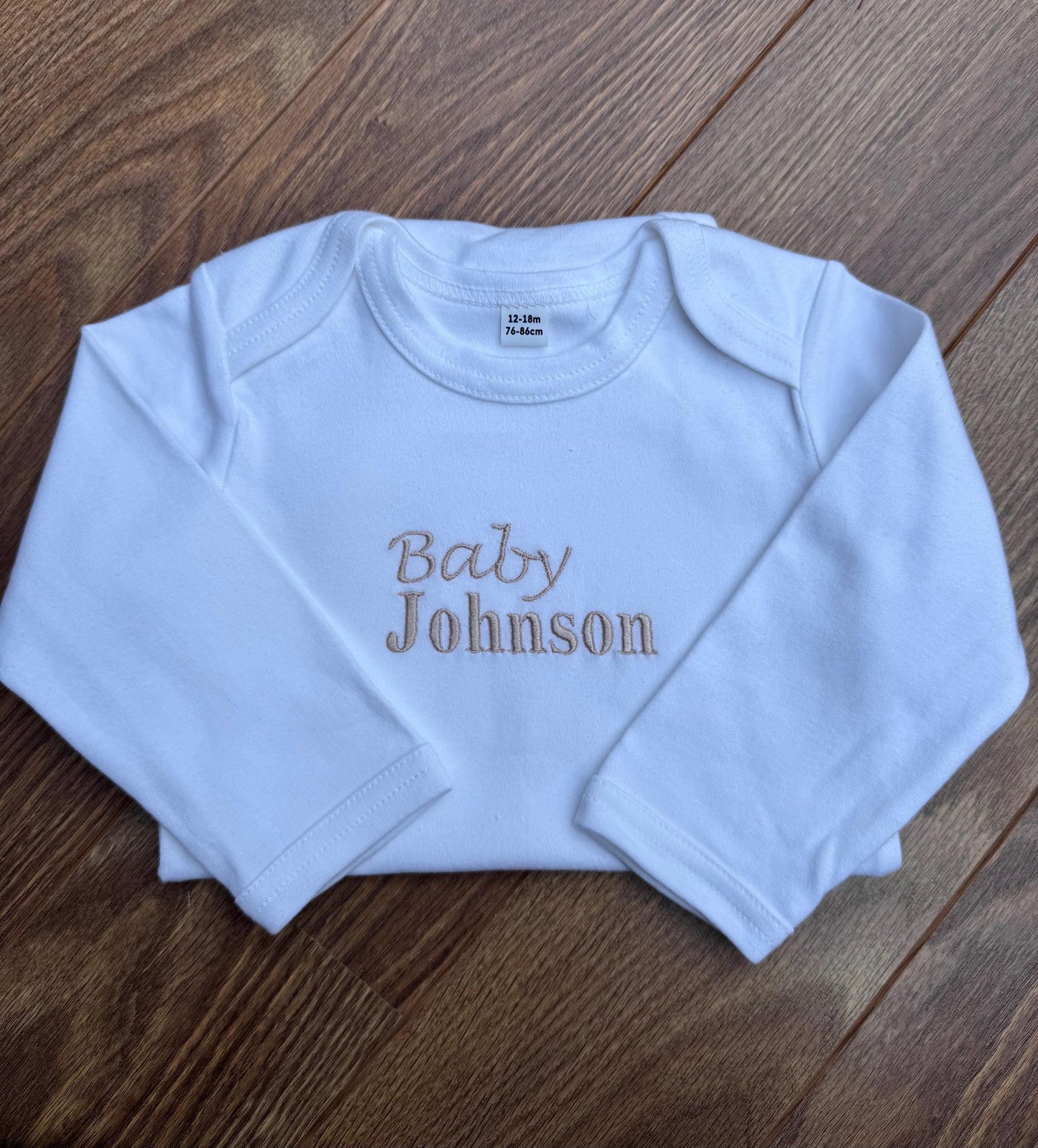 Personalised Baby Bodysuit | Cotton Babysuit | Coming Home Outfit | Baby Outfit | New Baby Gift | Baby Announcement