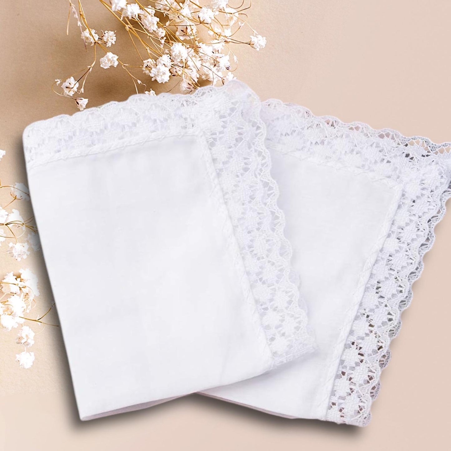 Personalised Ladies Handkerchief | Embroidered Handkerchief | Lace Handkerchief | Anniversary Gift | Special Occasion | Keepsake