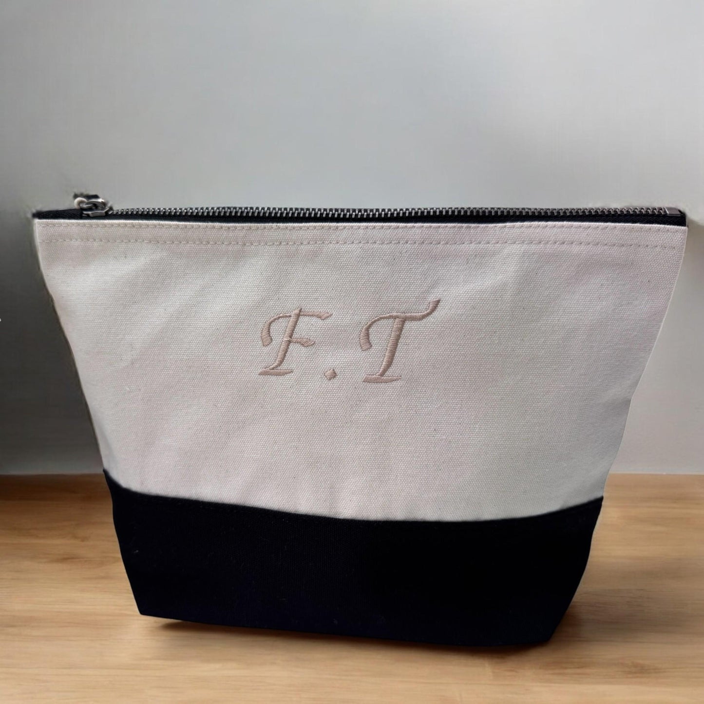 Personalised Cosmetic Bag | Accessories Bag | Canvas Bag | Embroidered Make Up Bag | Personalised Toiletry Bag | Bridesmaid Gift