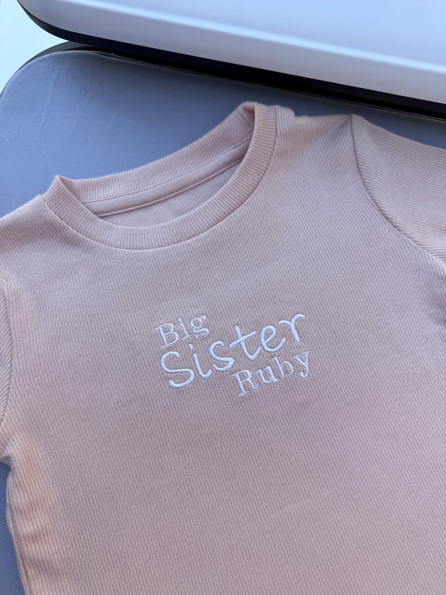Personalised Short Summer Set | Scalloped Edge Girls Outfit | Name Clothing | Sibling Clothing | Personalised Outfit