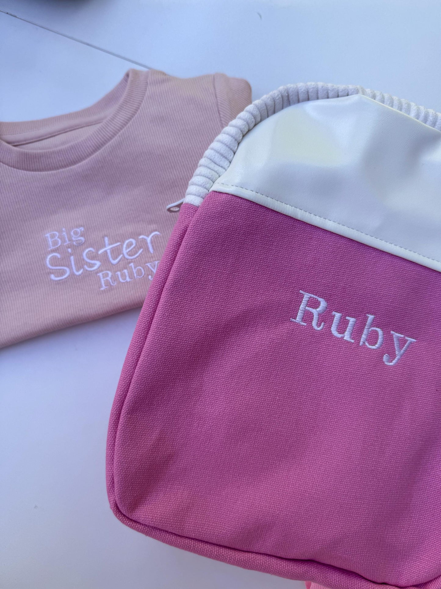 Personalised Short Summer Set | Scalloped Edge Girls Outfit | Name Clothing | Sibling Clothing | Personalised Outfit
