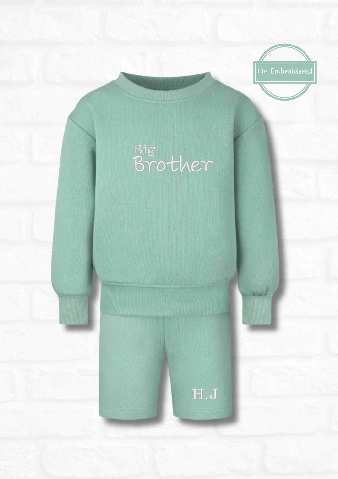 Personalised Short & Jumper Set | Sibling Outfit | Name Clothing | Kids Clothing | Personalised Clothing