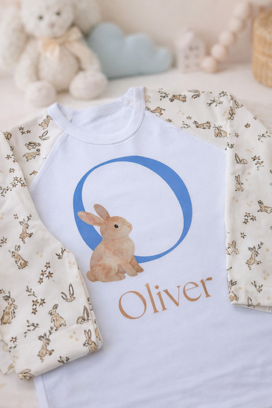Easter PJ’s with Name & Initial 🐰