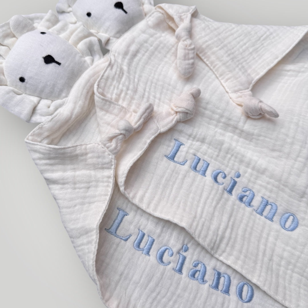 Lion Baby Comforter With Name