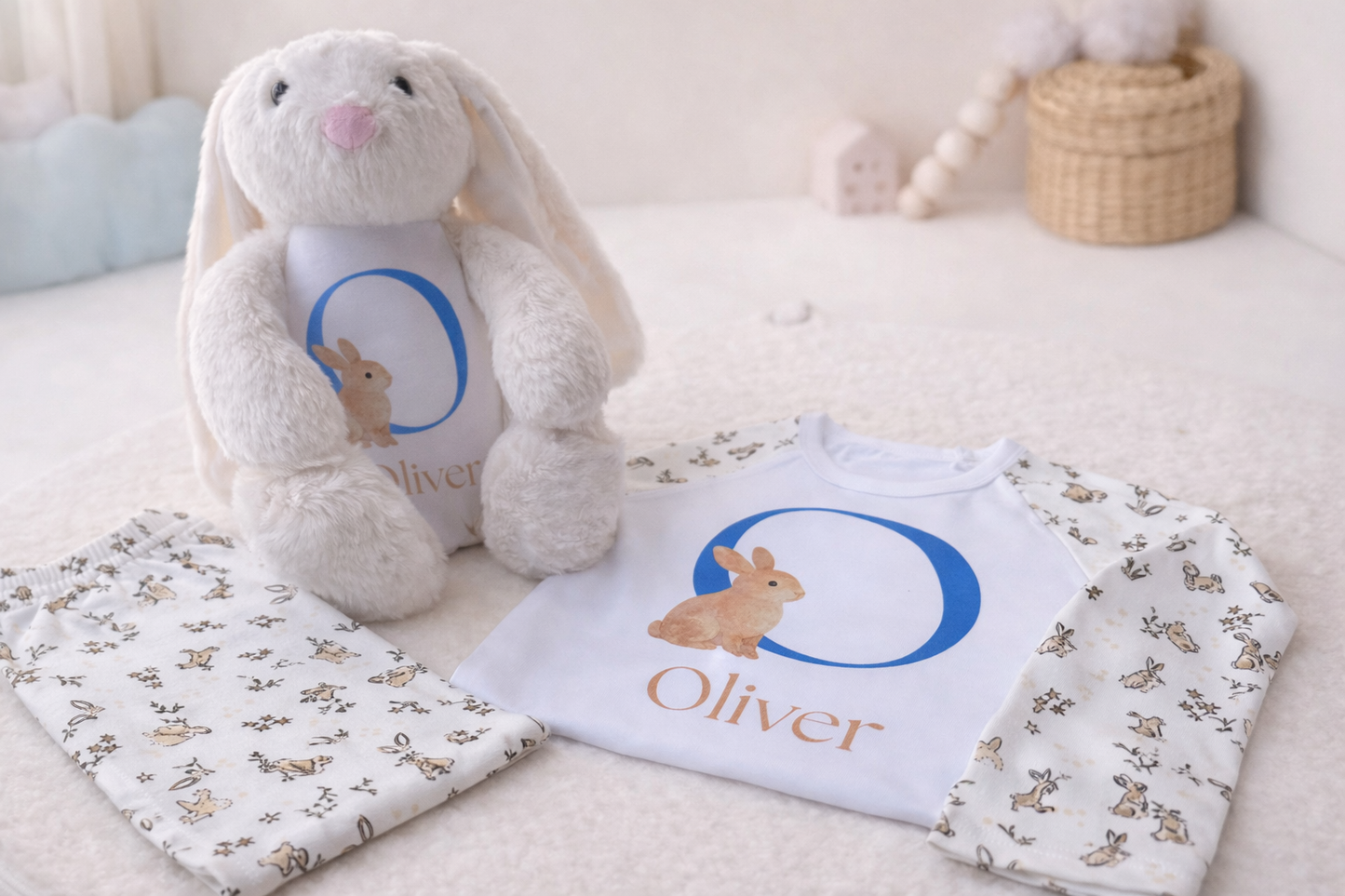 Easter PJ’s with Name & Initial 🐰