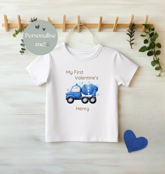 First Valentines Tee (Construction Themed)