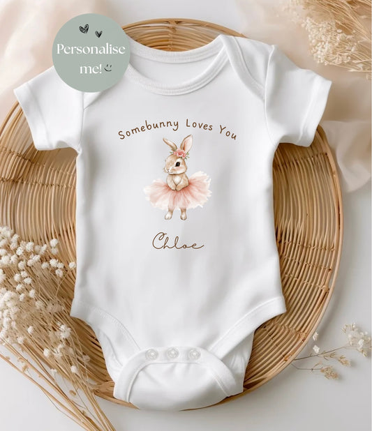 Somebunny Loves You Baby Bodysuit 🐰