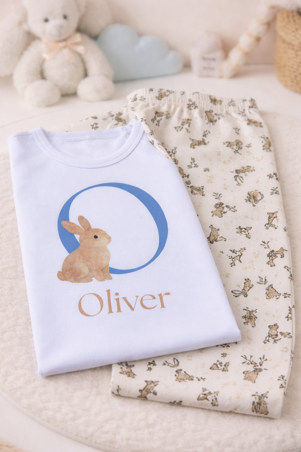 Easter PJ’s with Name & Initial 🐰