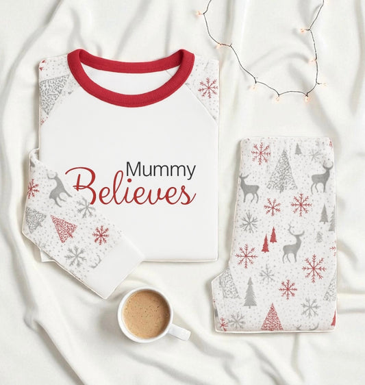 Family Believes Collection - ADULTS Reindeer Family Matching PJ’s