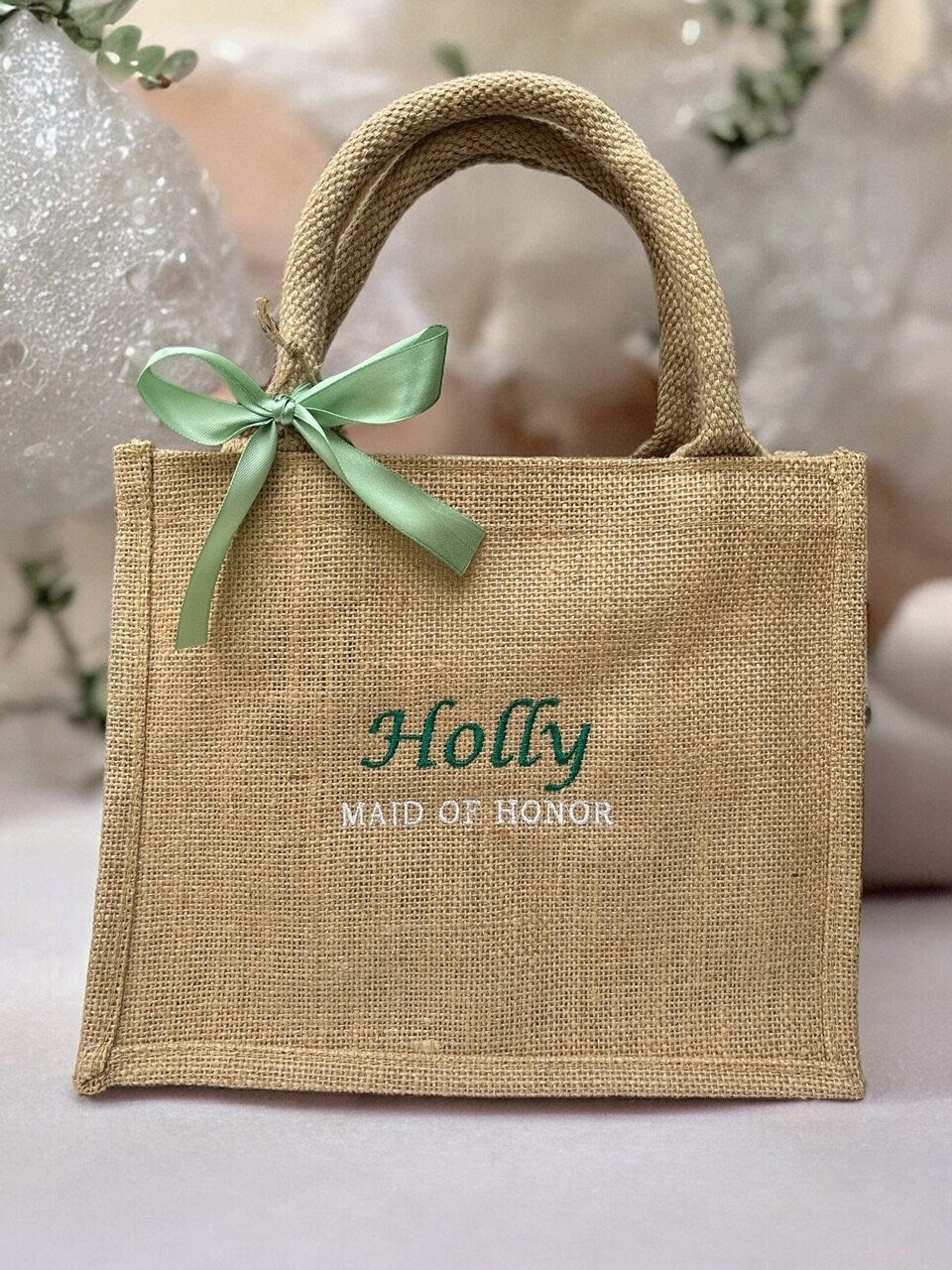 Personalised Gift Bag | Wedding Gift Bag | Bridesmaid Gift Bag | Embroidered Tote Bags | Wedding favour