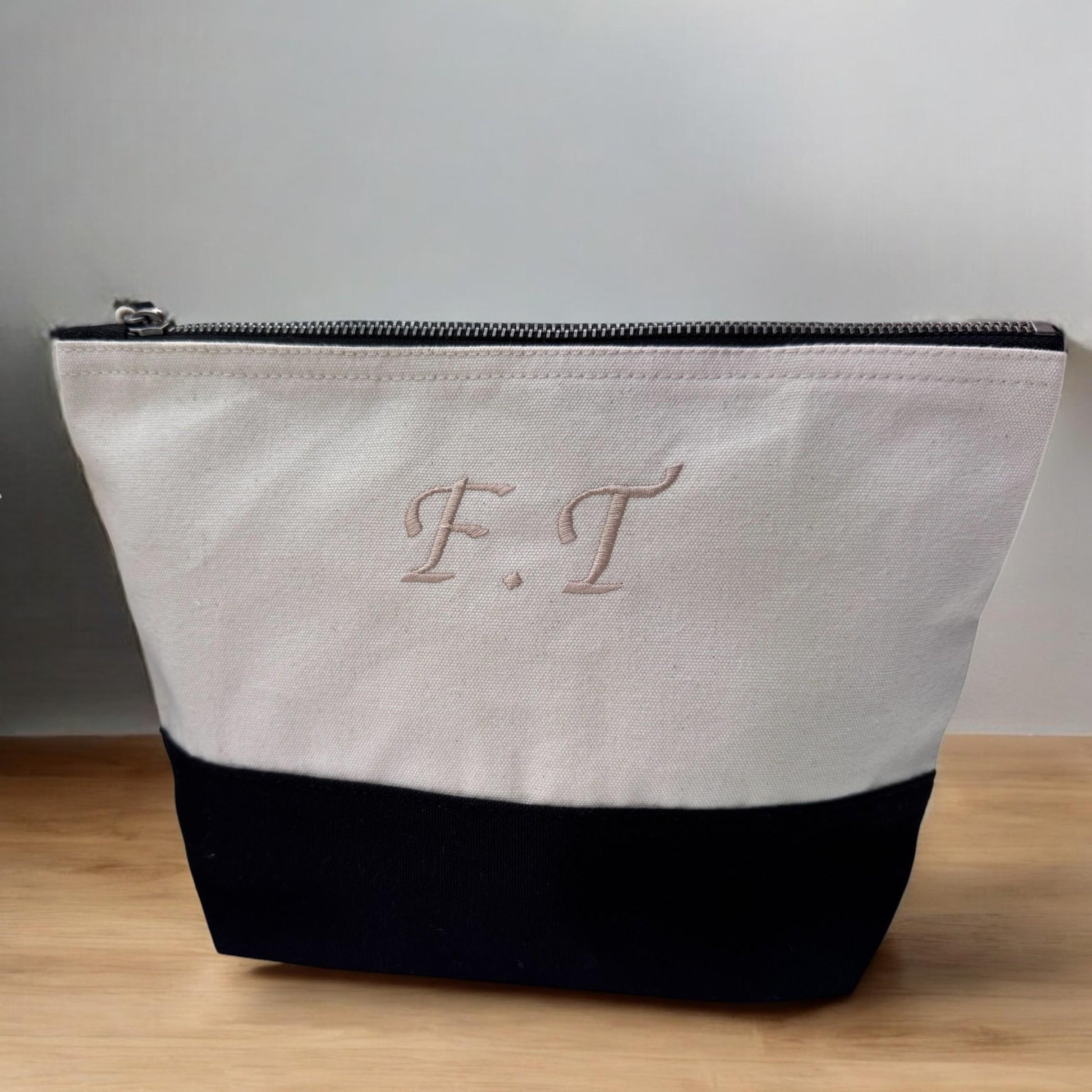 Personalised Cosmetic Bag | Accessories Bag | Canvas Bag | Embroidered Make Up Bag | Personalised Toiletry Bag | Bridesmaid Gift