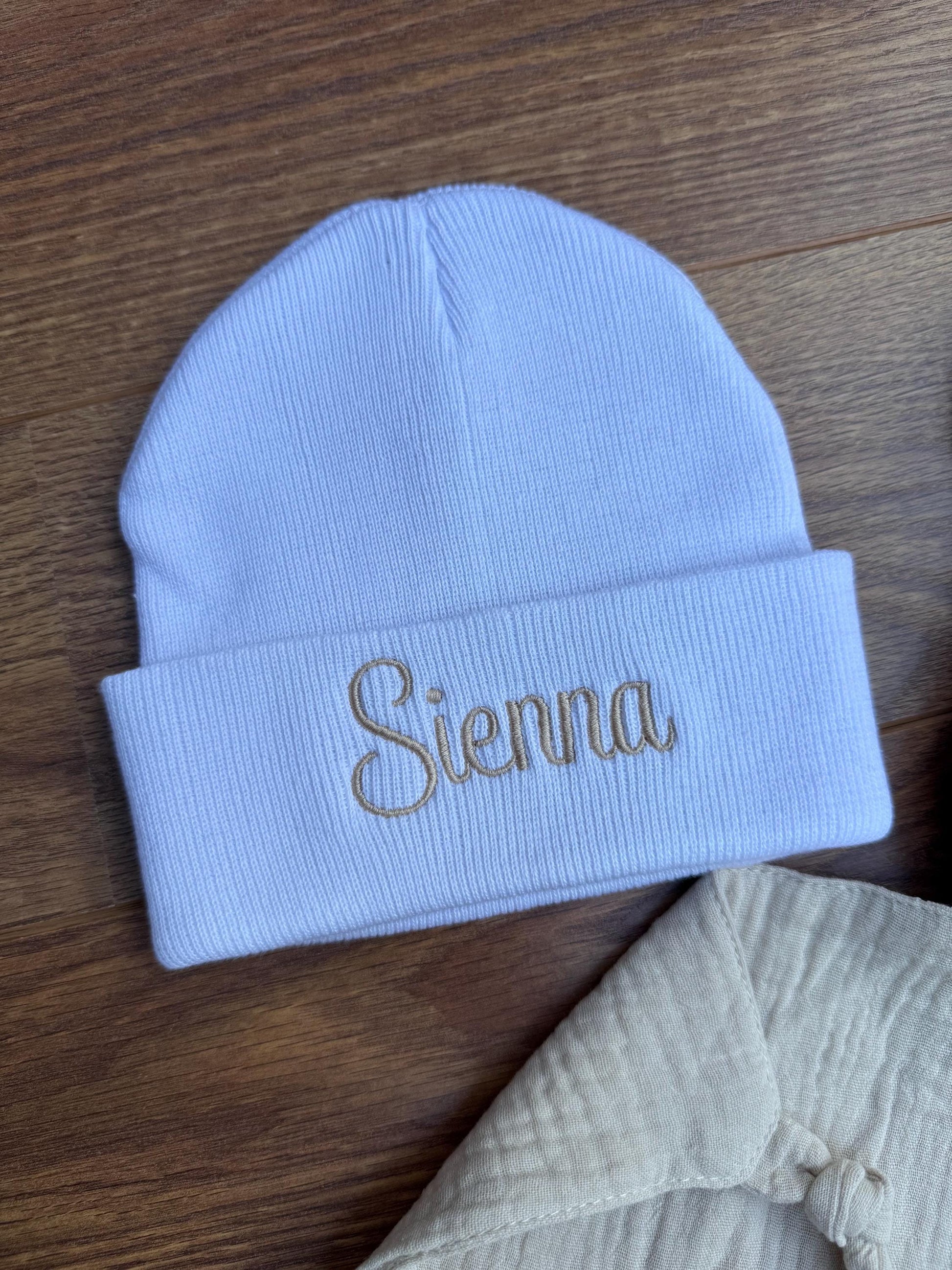 Personalised Baby Hat | Newborn Hat | Baby Beanie | Personalised Hat | Embroidered hat | Newborn Gift | Baby Shower | Keepsake