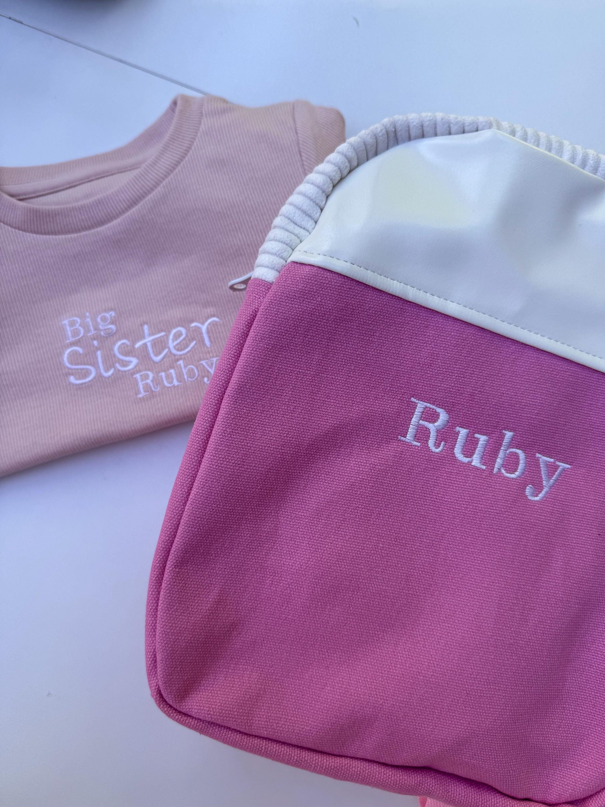 Personalised Short Summer Set | Scalloped Edge Girls Outfit | Name Clothing | Sibling Clothing | Personalised Outfit