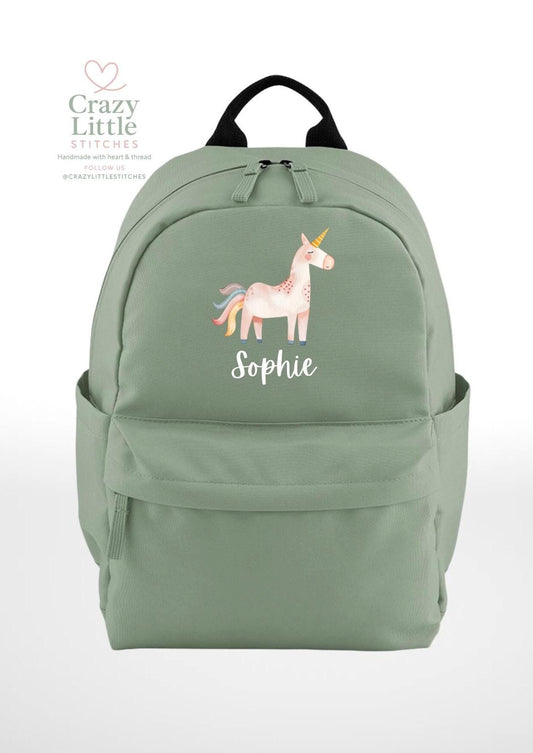 Children's Backpack | Personalised Unicorn Backpack Bag | Children's Bag | Infant Bag | Kids Bag | Toddler Bag| Cabin Bag | School Bag |