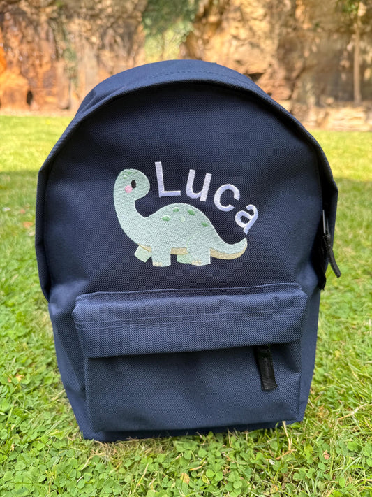 Children's Embroidered Backpack | Personalised Dinosaur Backpack | Children's Bag | Infant Bag | Kids Bag | Toddler Bag | School Bag