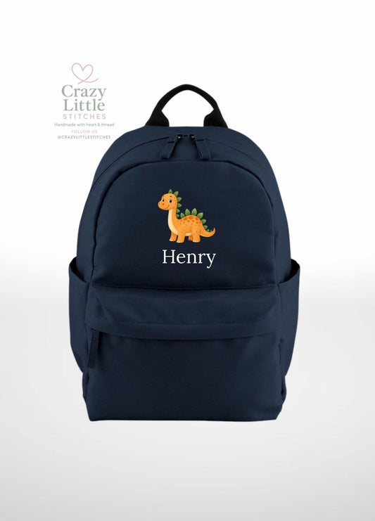 Children's Backpack | Personalised Dino Backpack | Children's Bag | Infant Bag | Kids Bag | Toddler Bag| Cabin Bag | School Bag |