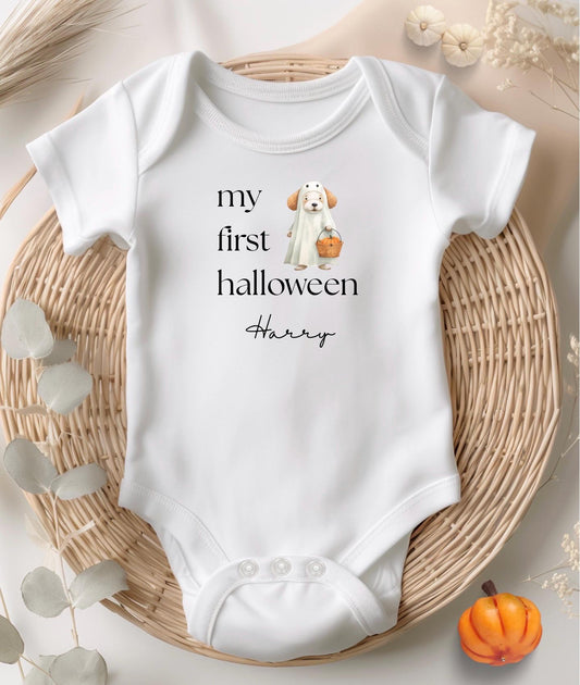 Personalised Halloween Baby Bodysuit: My First Halloween