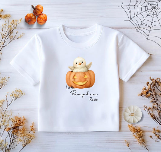 Personalised Halloween T-Shirt: Little Pumpkin