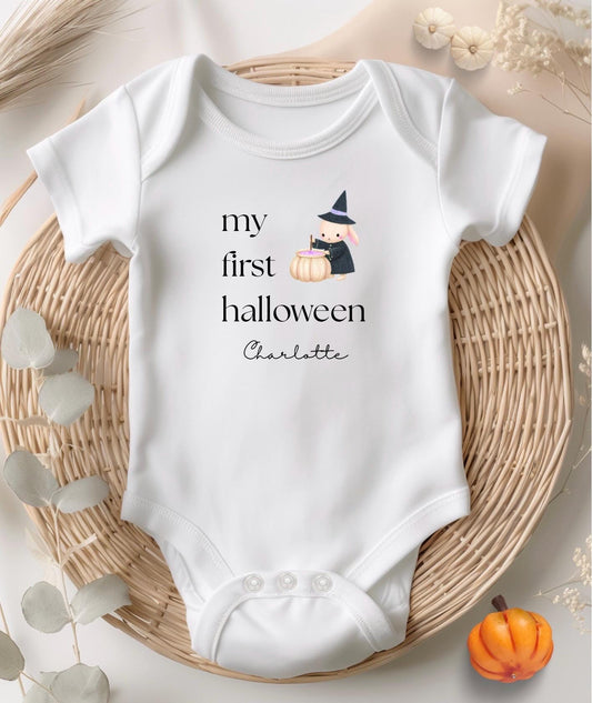 Personalised Halloween Baby Bodysuit: My First Halloween