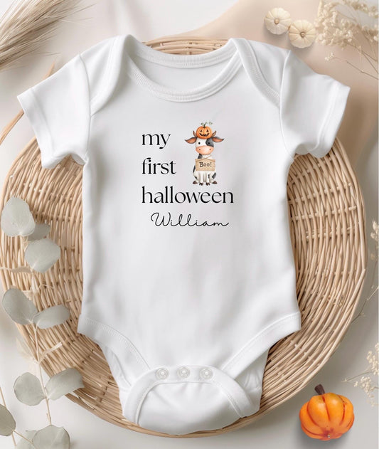 Personalised Halloween Baby Bodysuit: My First Halloween